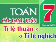 Các dạng toán về đại lượng tỉ lệ thuận, tỉ lệ nghịch và bài tập - Toán lớp 7